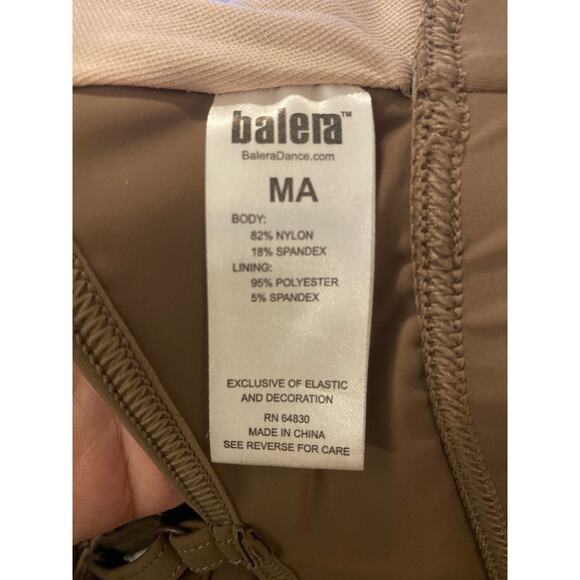 Balera PerformanceSpliced Sleeve Crop Top Brown Size Medium - Picture 6 of 9